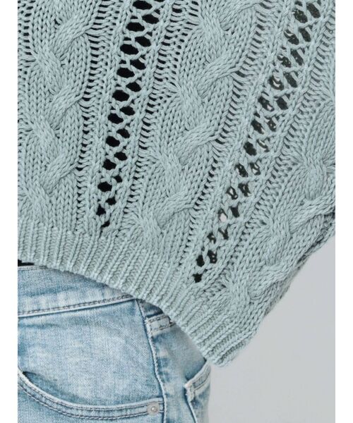 GYDA(ジェイダ)の「FRONT2WAYブリーチニットトップス(ニット/セーター・レディース・オレンジ系その他3/マスタード/オリーブ・FREE)」の21枚目の写真