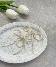 OKIRAKU | ☆ 【by daisy】パールリボンピアス　RA22-1038(ピアス（両耳用）)