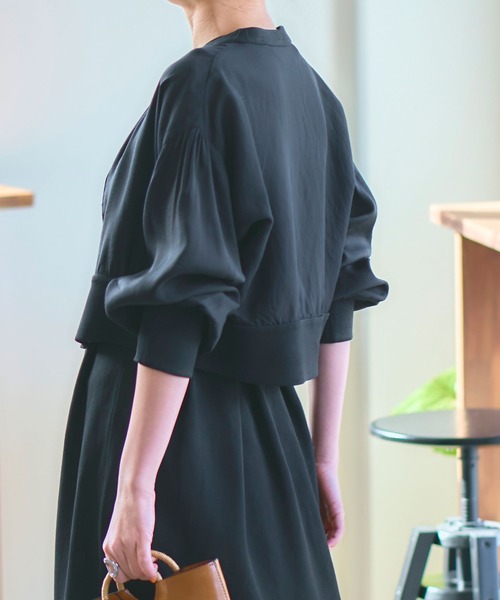 titivate（ティティベイト）の「シアーカーディガン/ブルゾン（ブルゾン・レディース・ライトベージュ/ピンク/ライトグリーン/ブラック・S/M）」の7枚目の写真