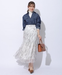 Apuweiser-riche 金釦ワークワンピース 2025限定カラー即完売品Apuweiser-riche金釦ワークワンピース紺S