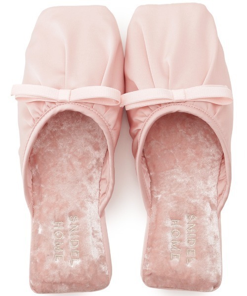 SNIDEL HOME(スナイデルホーム)の「ウォッシャブルスリッパ(ルームシューズ/スリッパ・レディース・ライトベージュ/ピンク・FREE)」の1枚目の写真