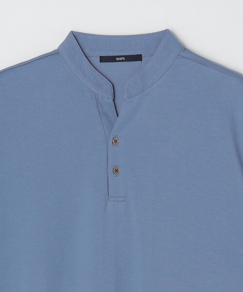 SHIPS（シップス）の「*SHIPS:〈接触冷感〉アイスタッチ プレーティングジャージー バンドカラー ポロシャツ（ポロシャツ・メンズ・ブラック/ホワイト/ロイヤルブルー/ネイビー・SMALL/MEDIUM/LARGE/X-LARGE）」の22枚目の写真