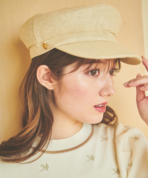 NOELA(ノエラ)の「マリンキャスケット(キャスケット・レディース・ブラック/ベージュ・フリー)」の1枚目の写真