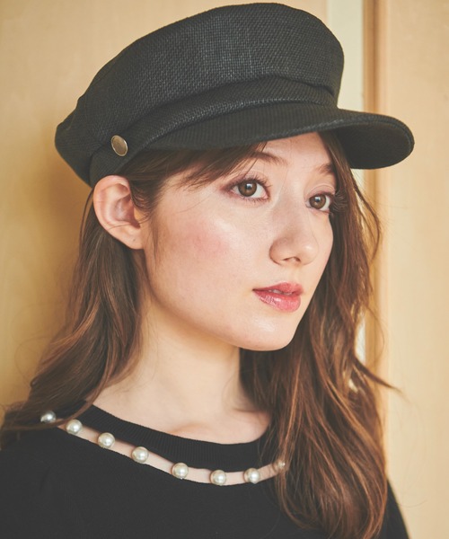 NOELA(ノエラ)の「マリンキャスケット(キャスケット・レディース・ブラック/ベージュ・フリー)」の3枚目の写真