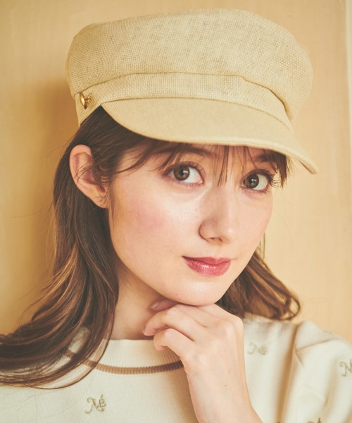 NOELA(ノエラ)の「マリンキャスケット(キャスケット・レディース・ブラック/ベージュ・フリー)」の4枚目の写真