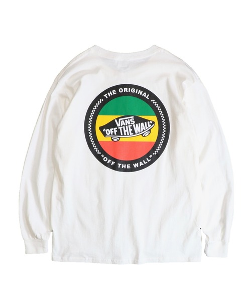 VANS(バンズ)の「VANS/ヴァンズ RASTA LOGO LS TEE ラスタロゴ ロングスリーブTEE ユニセックス(Tシャツ/カットソー・メンズ・ホワイト/チャコールグレー・X-LARGE/MEDIUM/LARGE)」の2枚目の写真