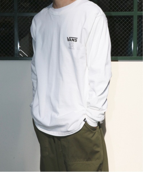 VANS(バンズ)の「VANS/ヴァンズ RASTA LOGO LS TEE ラスタロゴ ロングスリーブTEE ユニセックス(Tシャツ/カットソー・メンズ・ホワイト/チャコールグレー・X-LARGE/MEDIUM/LARGE)」の3枚目の写真