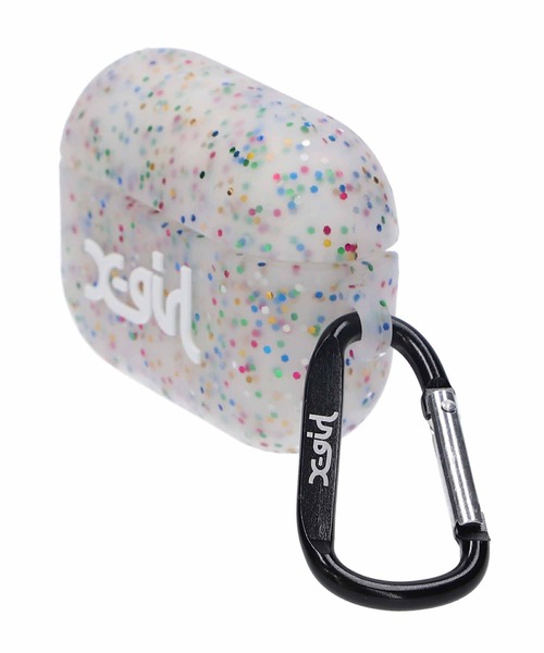 X-girl（エックスガール）の「MILLS LOGO RUBBER Airpods Pro CASE（スマホグッズ・レディース・マルチ/ブラック・ONE SIZE）」の3枚目の写真