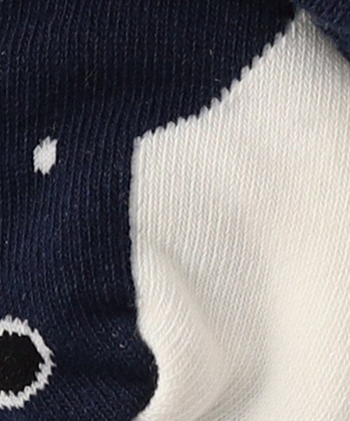 SHOO・LA・RUE（シューラルー）の「◆なりきり魚スニーカー丈ソックス（ソックス/靴下・キッズ・ネイビー系4/サックスブルー系4/ライトイエロー系5・53/56）」の4枚目の写真