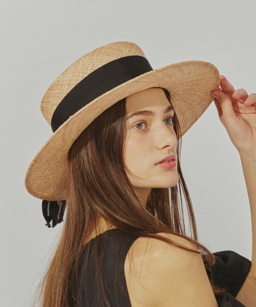 セール】Chapeau d' O Bao Canotier Wide / シャポードオー