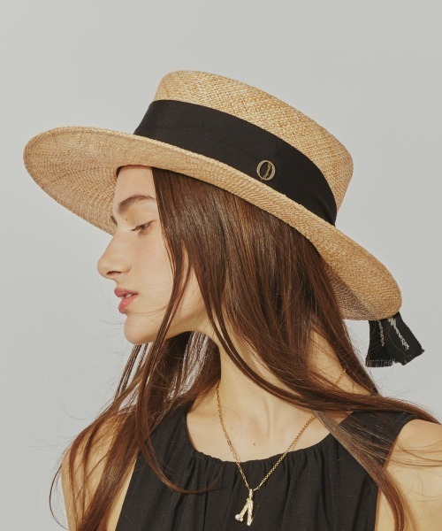 セール】Chapeau d' O Bao Canotier Wide / シャポードオー