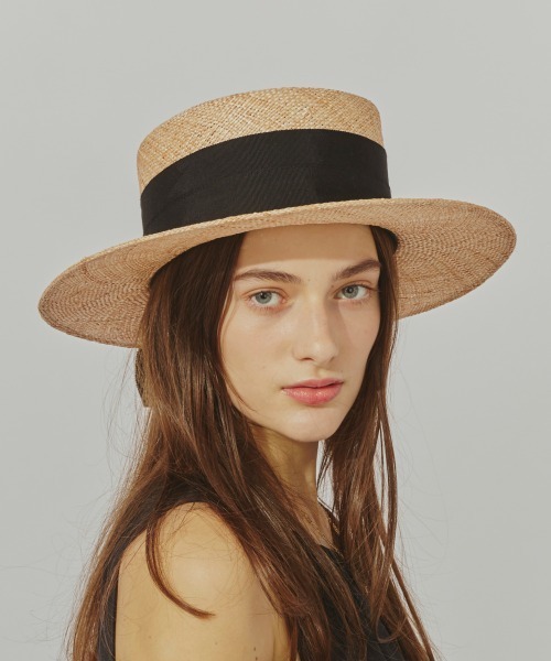 セール】Chapeau d' O Bao Canotier Wide / シャポードオー