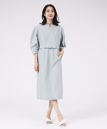 qualite | ハイウエストタックワンピース(ワンピース)