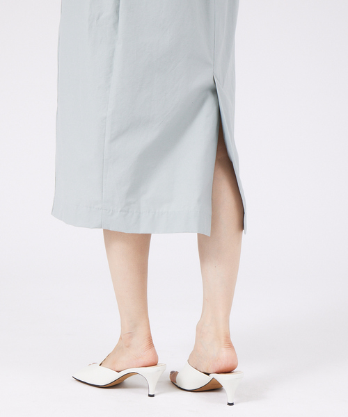 qualite（カリテ）の「ハイウエストタックワンピース（ワンピース・レディース・ネイビー/セージグリーン・38/36）」の10枚目の写真