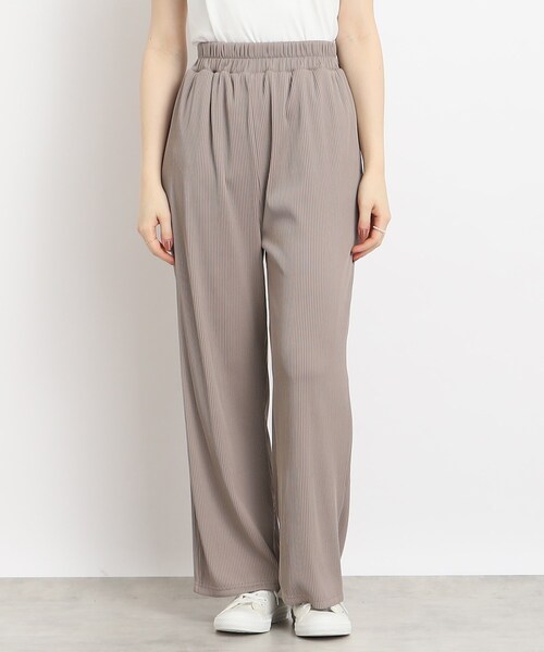 Cutie Blonde(キューティーブロンド)の「◆プリーツ風 イージーストレートパンツ(その他パンツ・レディース・ブラック/ベージュ系2/サンドベージュ/ピンク系・00)」の17枚目の写真