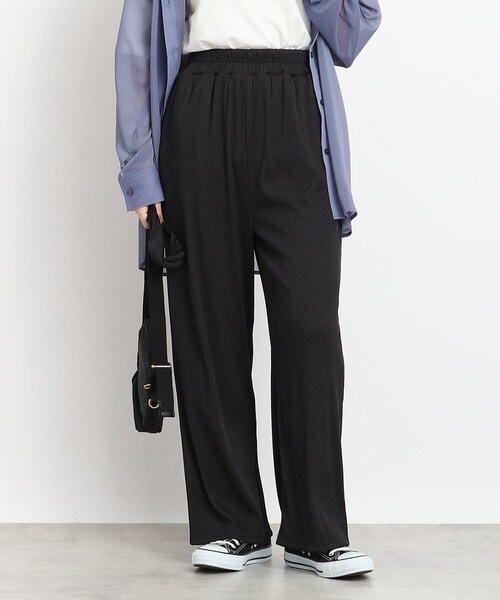 Cutie Blonde(キューティーブロンド)の「◆プリーツ風 イージーストレートパンツ(その他パンツ・レディース・ブラック/ベージュ系2/サンドベージュ/ピンク系・00)」の14枚目の写真