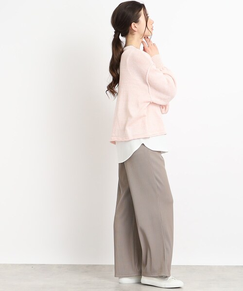Cutie Blonde(キューティーブロンド)の「◆プリーツ風 イージーストレートパンツ(その他パンツ・レディース・ブラック/ベージュ系2/サンドベージュ/ピンク系・00)」の21枚目の写真