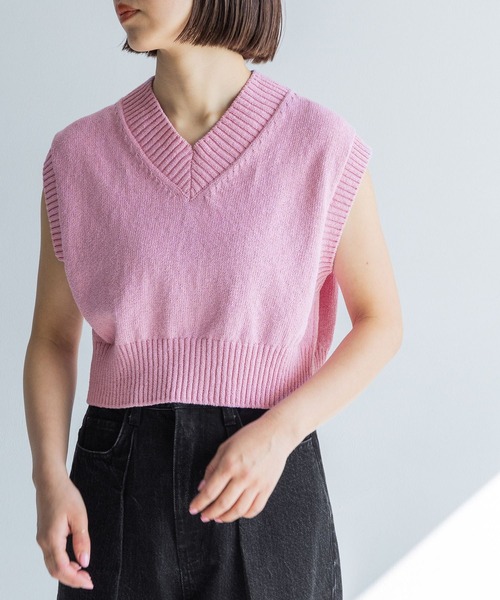 IENA LA BOUCLE ALPACA MIXフリルプルオーバー