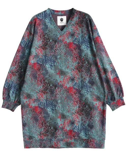 SHAREEF（シャリーフ）の「ABSTRACT JQ L/S LONG P/O（Tシャツ/カットソー・メンズ・レッド/ターコイズブルー/パープル・2/1）」の7枚目の写真