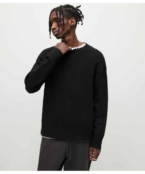 ALLSAINTS（オールセインツ）の「LUKA CREW JUMPER | LUKA クルー ニット・セーター（ニット/セーター・メンズ・ブラック・S/M/XS/L）」の12枚目の写真