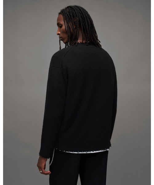 ALLSAINTS（オールセインツ）の「LUKA CREW JUMPER | LUKA クルー ニット・セーター（ニット/セーター・メンズ・ブラック・S/M/XS/L）」の10枚目の写真