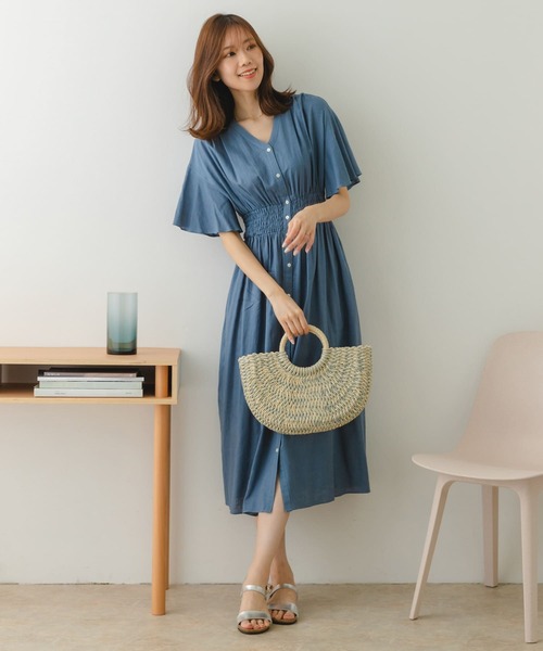 RODE SKO(ロデスコ)の「ラウンドハンドルカゴバッグ(かごバッグ・レディース・グレー/ナチュラル/ベージュ・ONE)」の8枚目の写真