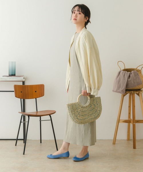 RODE SKO(ロデスコ)の「ラウンドハンドルカゴバッグ(かごバッグ・レディース・グレー/ナチュラル/ベージュ・ONE)」の17枚目の写真