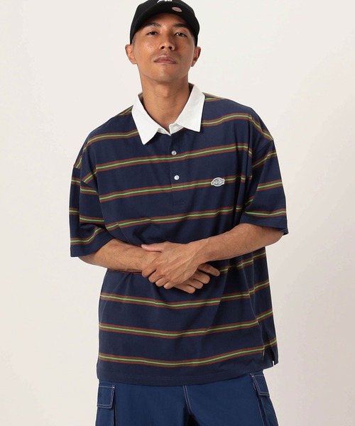 Dickies(ディッキーズ)の「【Dickies(ディッキーズ)】/天竺半袖ラガーシャツ(その他トップス・メンズ・ホワイト/ネイビー/ブラック・LARGE/MEDIUM/X-LARGE)」の3枚目の写真
