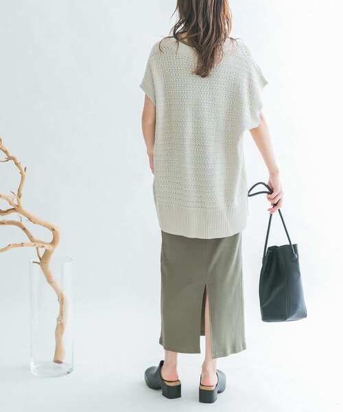 KBF（ケイビーエフ）の「illi　カップインキャミワンピース（ワンピース・レディース・カーキ/ブラック/ベージュ・ONE）」の9枚目の写真