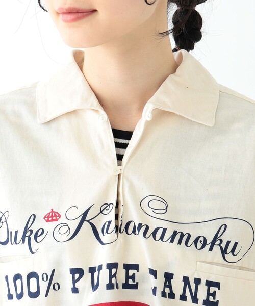 BEAMS BOY◆ビームスボーイ/半袖シャツ/CRM/13-01-0048-086/DUKE KAHANAMOKU// ヴィンテージも大好物な皆様へ♡｜ビームス ボーイ 原宿｜BEAMS
