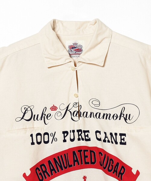 BEAMS BOY◆ビームスボーイ/半袖シャツ/CRM/13-01-0048-086/DUKE KAHANAMOKU// BEAMS BOY（ビームスボーイ）の「DUKE KAHANAMOKU × BEAMS BOY