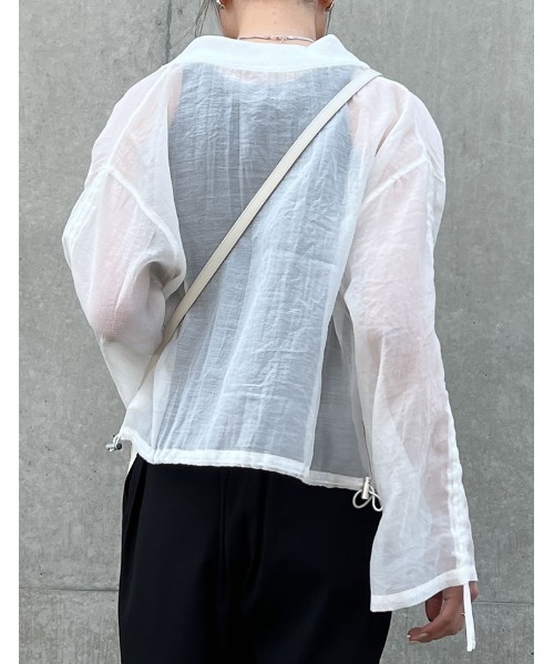 Re:EDIT（リエディ）の「ドロストスリーブシアーMA-1（MA-1・レディース・アイボリー/ブラック・MEDIUM）」の14枚目の写真