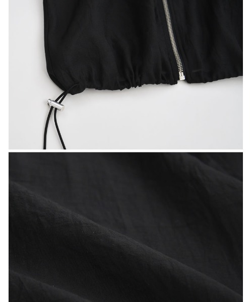 Re:EDIT（リエディ）の「ドロストスリーブシアーMA-1（MA-1・レディース・アイボリー/ブラック・MEDIUM）」の17枚目の写真