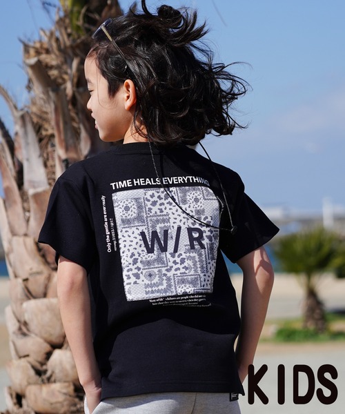 W/Rペイズリーティーキッズ（Tシャツ/カットソー
