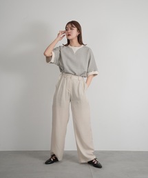 Amiur | glossy double belt pants(その他パンツ)