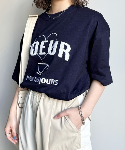 CPCM（シーピーシーエム）の「サガラ刺繍T（Tシャツ/カットソー・メンズ・ホワイト/ブルー系その他/ホワイト系その他/ブルー系その他2/ブルー/ホワイト系その他2/オフホワイト/ホワイト系その他3・MEDIUM/LARGE/SMALL）」の7枚目の写真