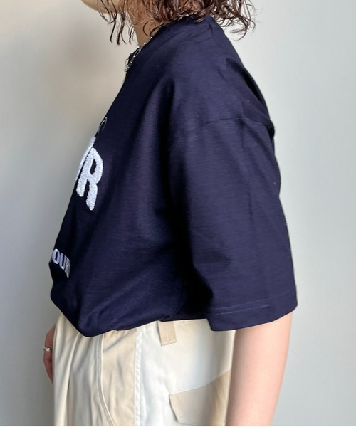 CPCM（シーピーシーエム）の「サガラ刺繍T（Tシャツ/カットソー・メンズ・ホワイト/ブルー系その他/ホワイト系その他/ブルー系その他2/ブルー/ホワイト系その他2/オフホワイト/ホワイト系その他3・MEDIUM/LARGE/SMALL）」の14枚目の写真