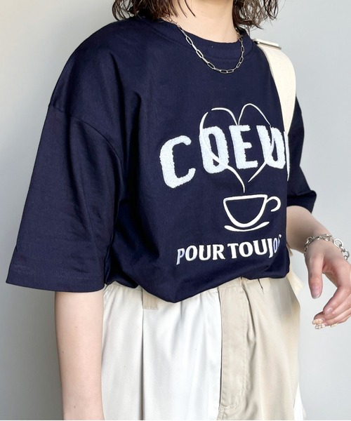 CPCM（シーピーシーエム）の「サガラ刺繍T（Tシャツ/カットソー・メンズ・ホワイト/ブルー系その他/ホワイト系その他/ブルー系その他2/ブルー/ホワイト系その他2/オフホワイト/ホワイト系その他3・MEDIUM/LARGE/SMALL）」の13枚目の写真