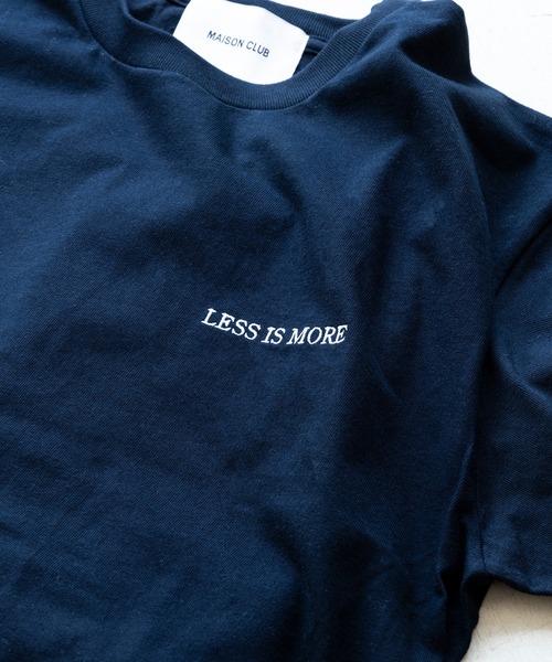 MAISON CLUB(メゾンクラブ)の「【MAISON CLUB】ワンポイント刺繍ロングスリーブTee LESS IS MORE(Tシャツ/カットソー・メンズ・ブラック/ホワイト/ネイビー/カーキ・L/M/XL/XX-LARGE)」の17枚目の写真