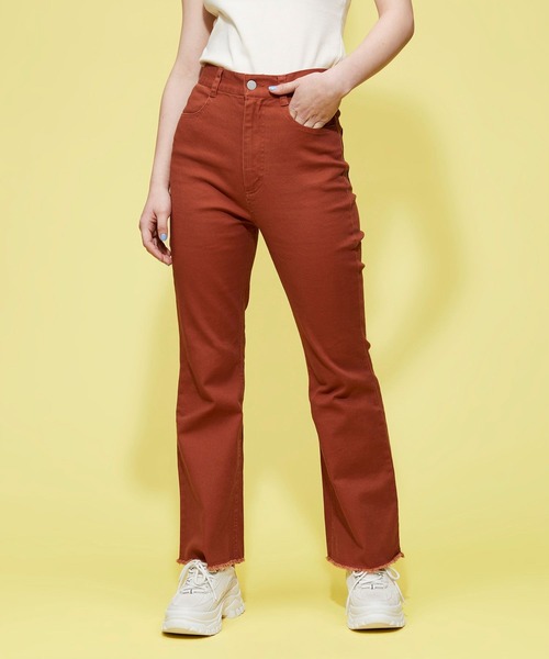 FOREVER 21（フォーエバー トゥエンティーワン）の「ストレッチツイルフレアパンツ（その他パンツ・レディース・ブラウン系その他4/ブルー系その他2・MEDIUM/SMALL）」の20枚目の写真