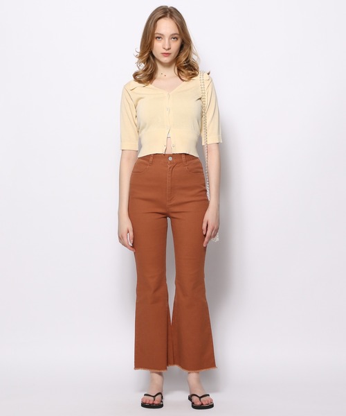 FOREVER 21（フォーエバー トゥエンティーワン）の「ストレッチツイルフレアパンツ（その他パンツ・レディース・ブラウン系その他4/ブルー系その他2・MEDIUM/SMALL）」の17枚目の写真