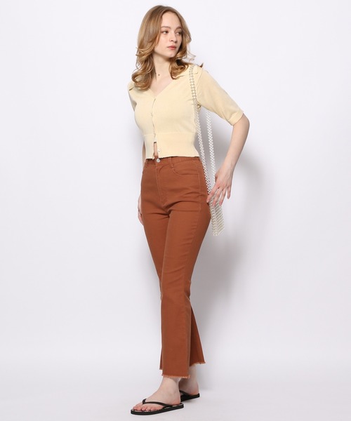 FOREVER 21（フォーエバー トゥエンティーワン）の「ストレッチツイルフレアパンツ（その他パンツ・レディース・ブラウン系その他4/ブルー系その他2・MEDIUM/SMALL）」の18枚目の写真