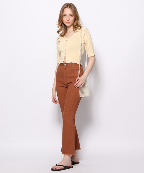 FOREVER 21（フォーエバー トゥエンティーワン）の「ストレッチツイルフレアパンツ（その他パンツ・レディース・ブラウン系その他4/ブルー系その他2・MEDIUM/SMALL）」の19枚目の写真