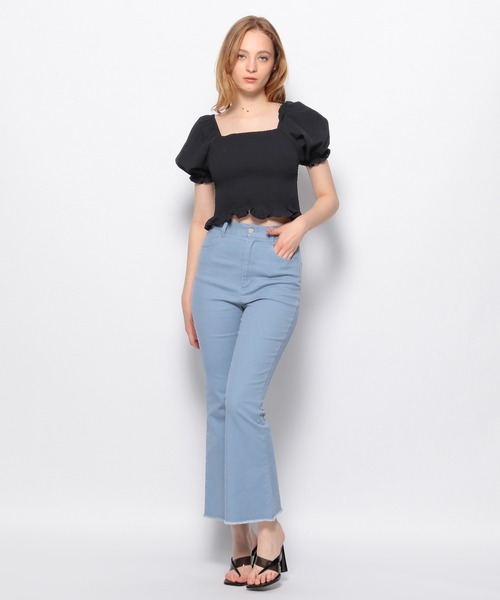 FOREVER 21（フォーエバー トゥエンティーワン）の「ストレッチツイルフレアパンツ（その他パンツ・レディース・ブラウン系その他4/ブルー系その他2・MEDIUM/SMALL）」の21枚目の写真