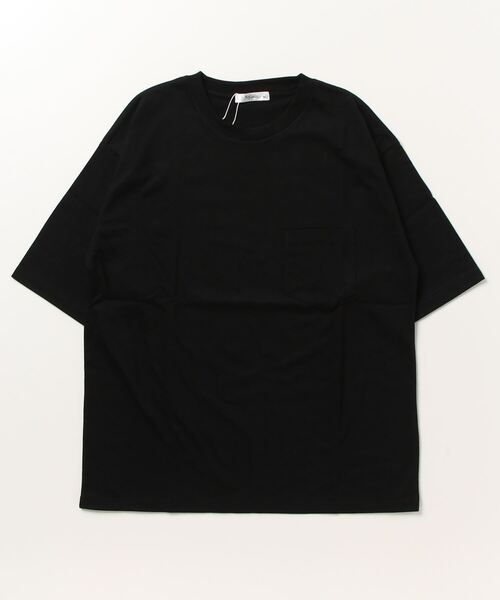 ARCADE（アーケード）の「冷感加工天竺 ドロップショルダー オーバーサイズ ポケットTシャツ　Nylaus（Tシャツ/カットソー・メンズ・グリーン/グレイッシュベージュ/ブルーグレー/オレンジ/ブラック/チャコールグレー/ホワイト/イエロー・M/LL/L）」の22枚目の写真