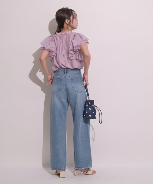 JUSGLITTY 2WAYフリルブラウス JUSGLITTY（ジャスグリッティー）の「2WAYフリルブラウス