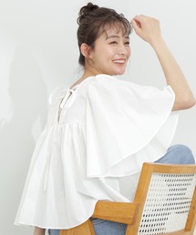 N.（N. Natural Beauty Basic） | ◆バックリボンバタフライスリーブブラウス(シャツ/ブラウス)