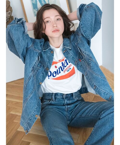 Ungrid(アングリッド)の「カラーロゴルーズTee(Tシャツ/カットソー・レディース・オフホワイト/グリーン/ネイビー/ブラウン・FREE)」の12枚目の写真