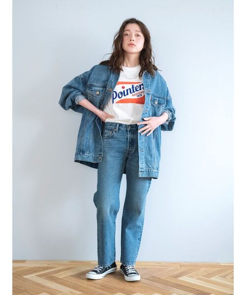 Ungrid(アングリッド)の「カラーロゴルーズTee(Tシャツ/カットソー・レディース・オフホワイト/グリーン/ネイビー/ブラウン・FREE)」の9枚目の写真