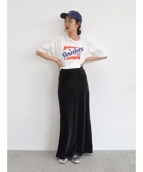 Ungrid(アングリッド)の「カラーロゴルーズTee(Tシャツ/カットソー・レディース・オフホワイト/グリーン/ネイビー/ブラウン・FREE)」の20枚目の写真